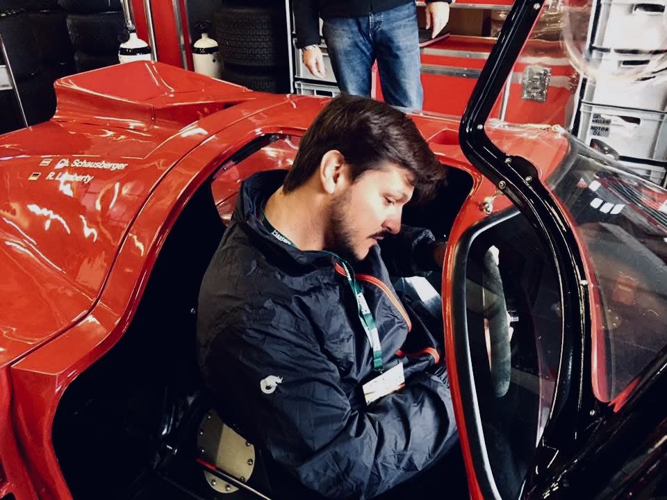René Nagl im Le Mans-Prototypen auf dem Track